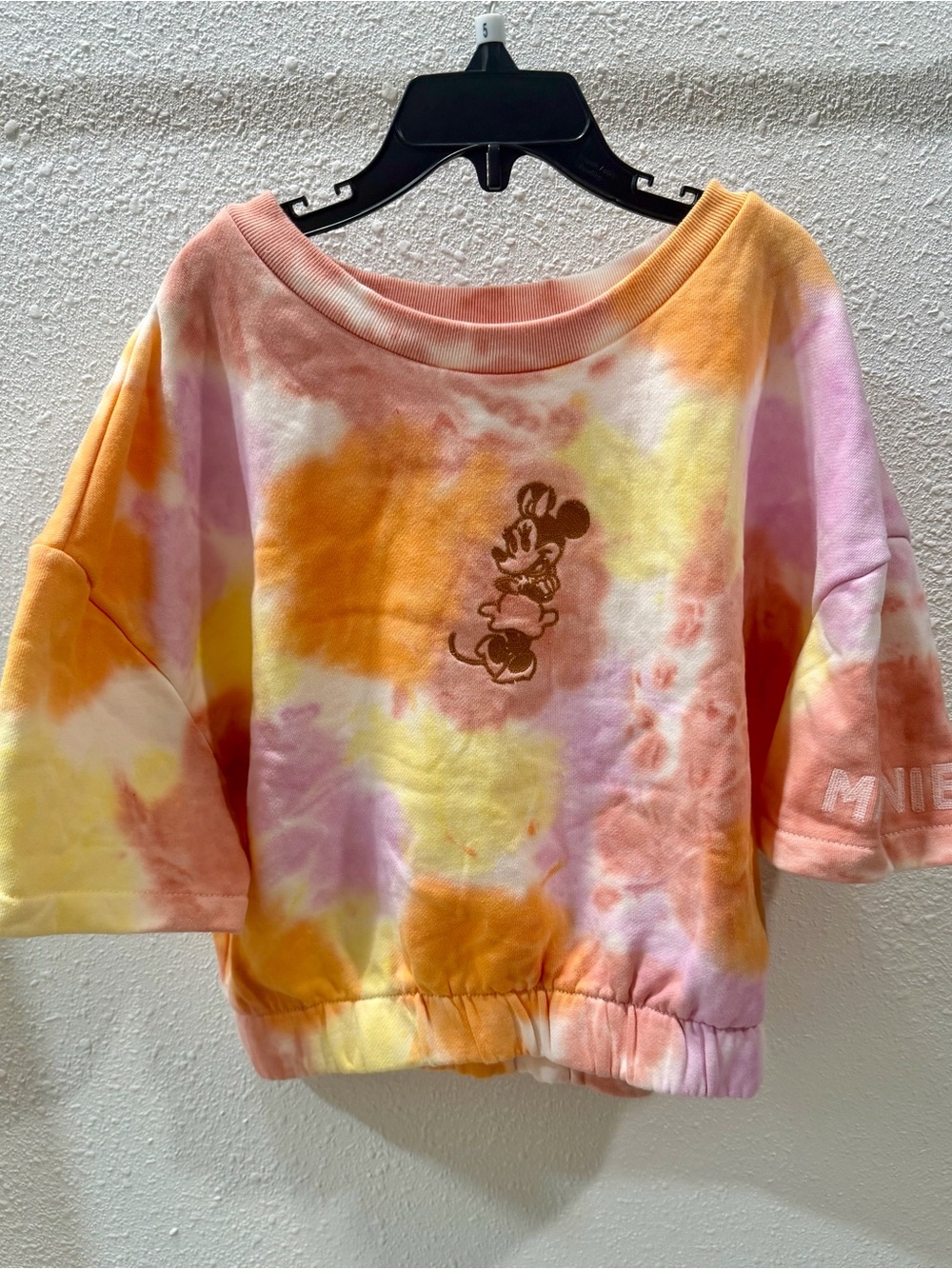 Disney Tie-Dye Short Sleeve crop top - Pink, Yellow & Orange